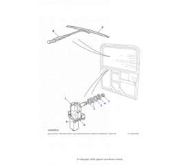 LAND ROVER ARM ASSEMBLY-BACKLIGHT WIPER
