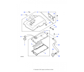 HOSE-CAMSHAFT COVER/BREATHER VALVE BREATHER