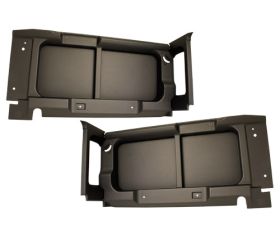 90 WITHOUT WINDOW CUT-OUTS - REAR SIDE PANELS - BLACK - 9+