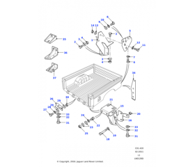 BRACKET - REAR FLOOR PAN	 LAND ROVER