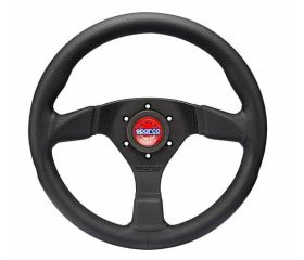 Sparco R383 Champion Lederlenkrad, 330 mm Durchmesser, flach.