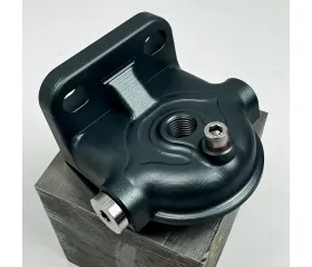Tête de filtre à carburant Land Rover en aluminium usiné — 200/300TDI GRIS