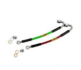 Stahlflex-Bremsleitungen für Land Rover Defender TDI/TD5 (1990–2007), Bremssattel-Reparatursatz vorne, schwarz