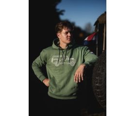 BAS4CARS HOODIE/TRUI MAAT S  GROEN