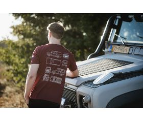 BAS4CARS T-SHIRT GRÖSSE S ROT