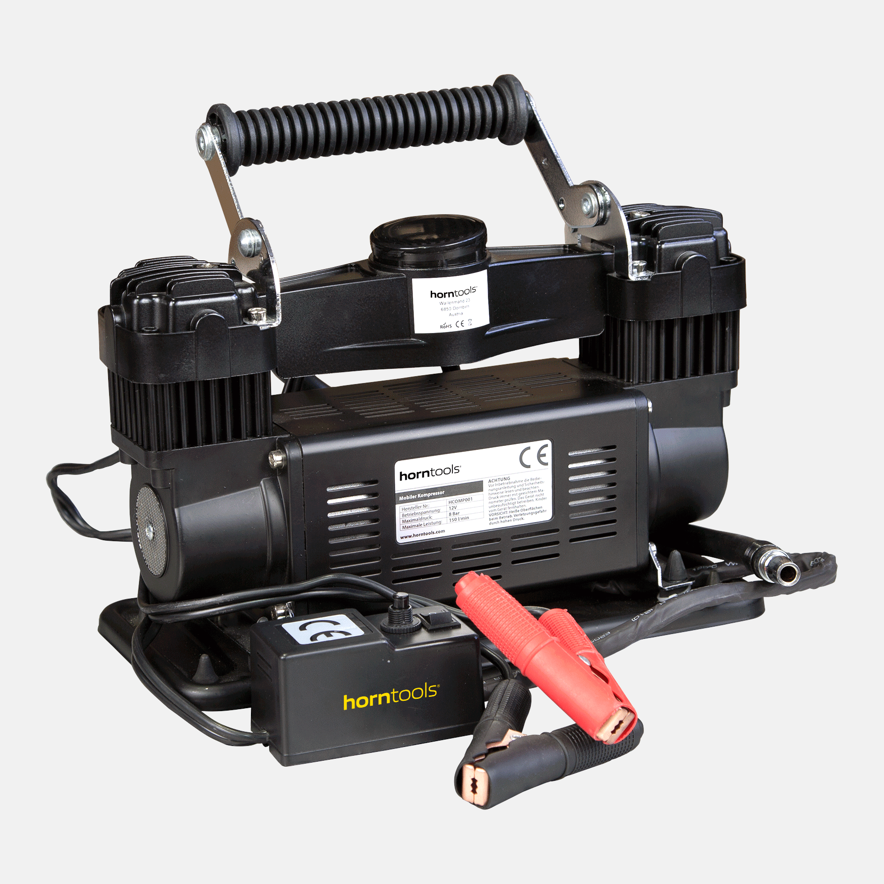 Hertz HPC-T5 2-Zylinder Industrie Kompressor Aggregat 2-stufig 15bar